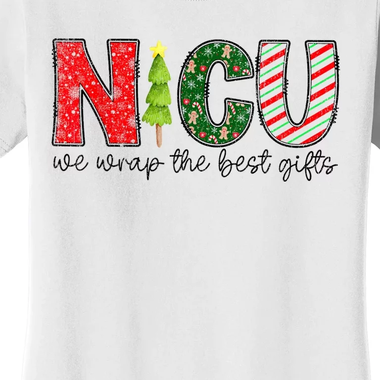 Nicu Nurse Christmas Neonatal Icu Nurse T Holiday Nicu Nurse Women's T-Shirt