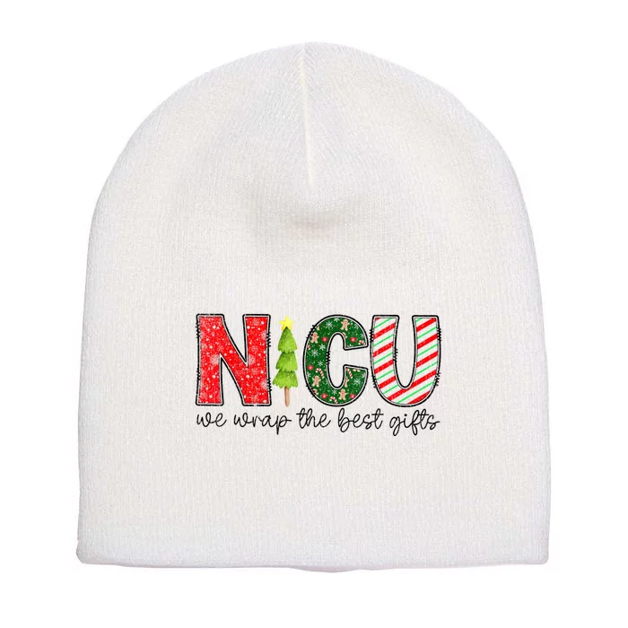 Nicu Nurse Christmas Neonatal Icu Nurse T Holiday Nicu Nurse Short Acrylic Beanie