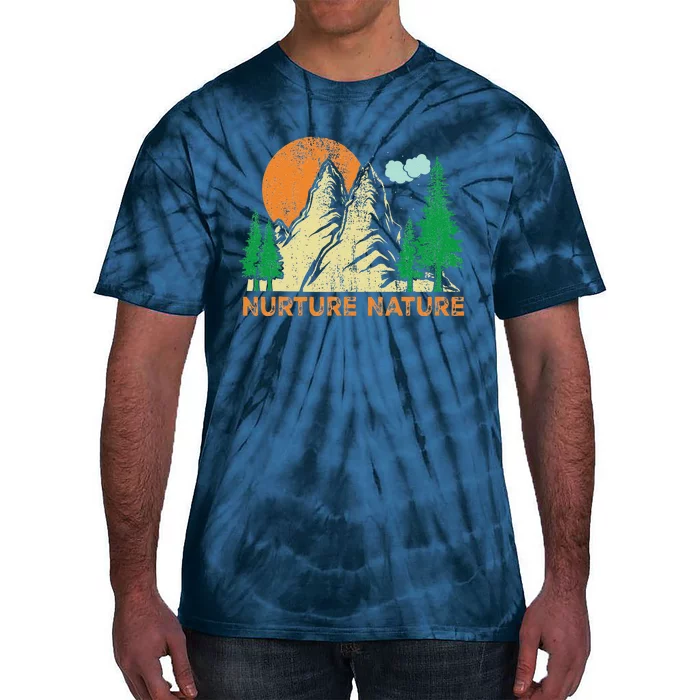 Nurture Nature Climate Change Earth Day Tie-Dye T-Shirt