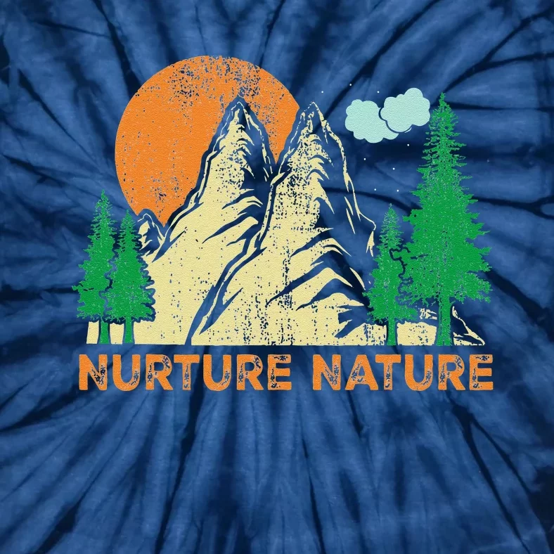 Nurture Nature Climate Change Earth Day Tie-Dye T-Shirt