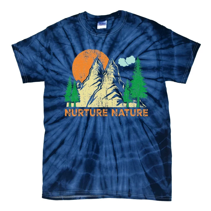 Nurture Nature Climate Change Earth Day Tie-Dye T-Shirt