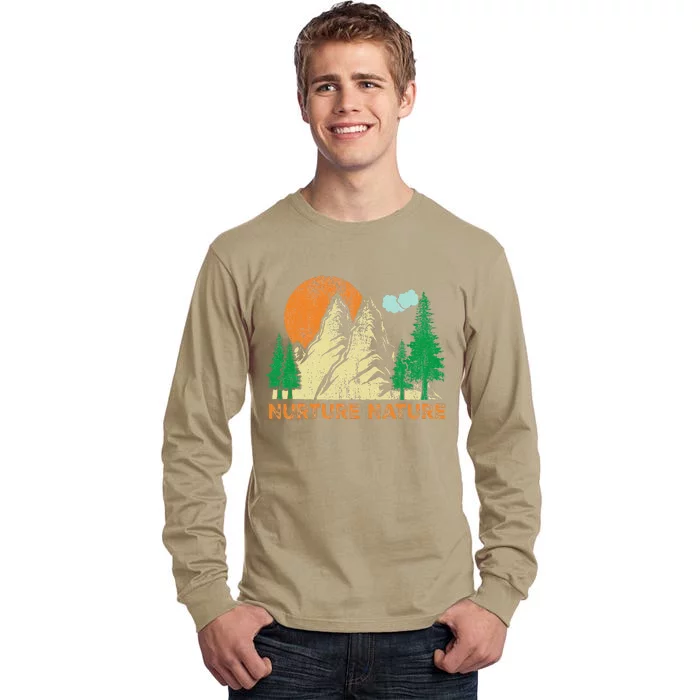 Nurture Nature Climate Change Earth Day Tall Long Sleeve T-Shirt