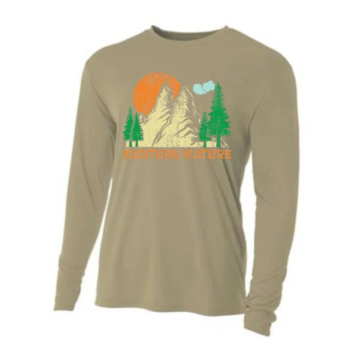 Nurture Nature Climate Change Earth Day Cooling Performance Long Sleeve Crew