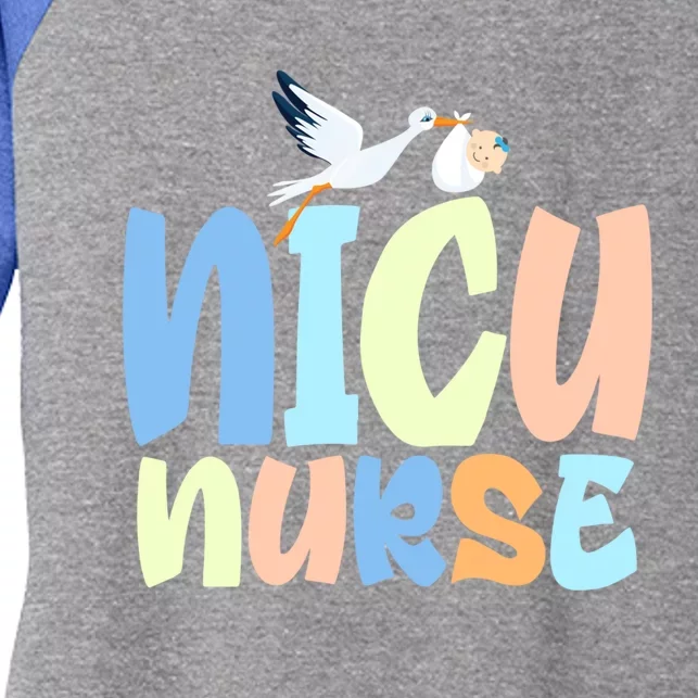 Nicu Nurse Designs Nicu Nurse Squad Cute Gift Women's Tri-Blend 3/4-Sleeve Raglan Shirt