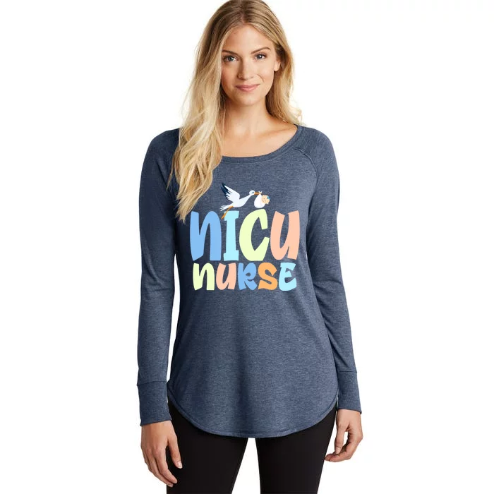 Nicu Nurse Designs Nicu Nurse Squad Cute Gift Women's Perfect Tri Tunic Long Sleeve Shirt