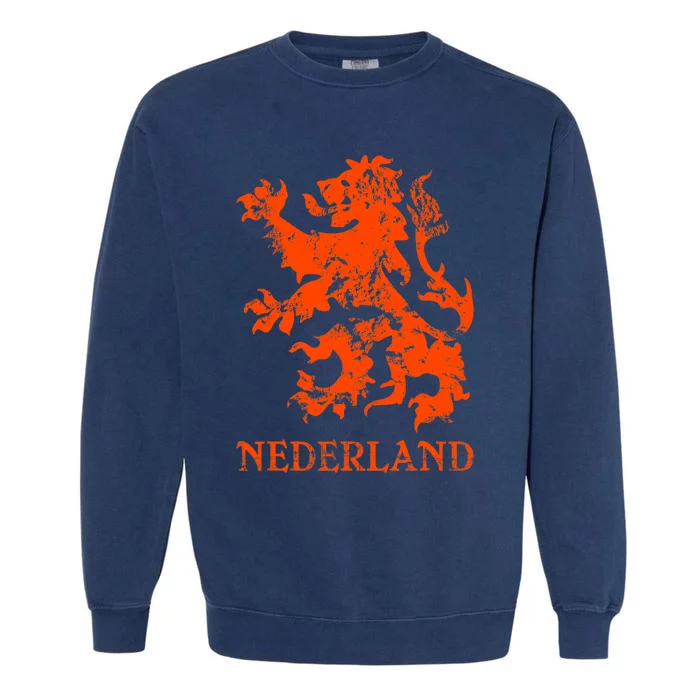 Netherlands Nederland Dutch Lion Garment-Dyed Sweatshirt