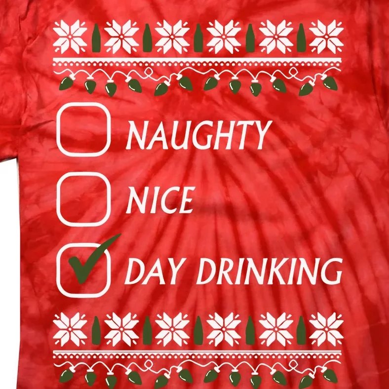 Naughty Nice Day Drinking Tie-Dye T-Shirt