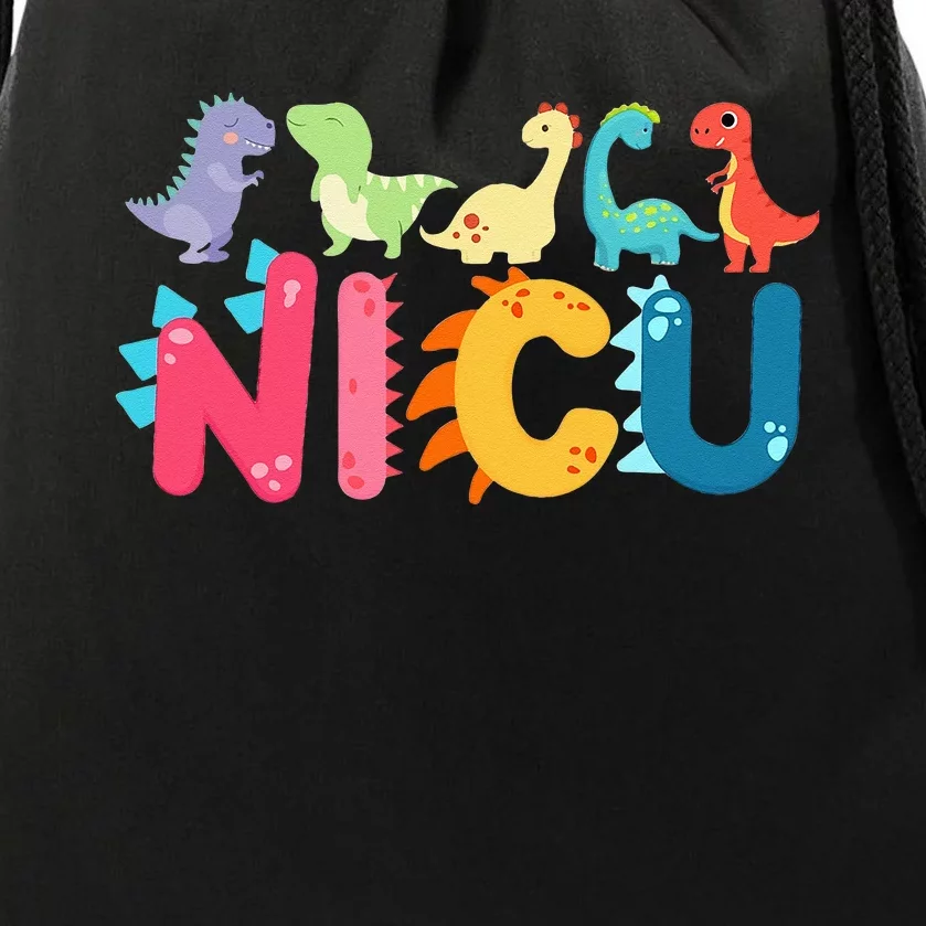 NICU Nurse Dinosaur Neonatal Intensive Care Unit Drawstring Bag