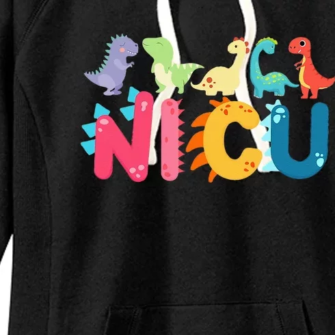 NICU Nurse Dinosaur Neonatal Intensive Care Unit Women's Fleece Hoodie