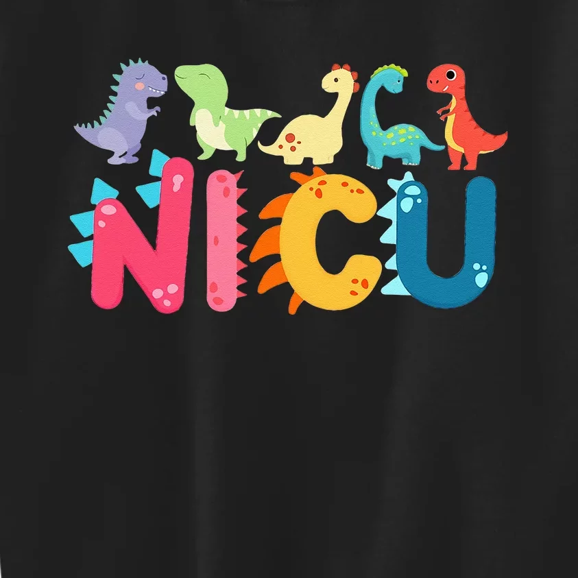 NICU Nurse Dinosaur Neonatal Intensive Care Unit Kids Sweatshirt