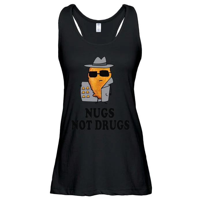 Nugs Not Drugs Funny Chicken Nugget Ladies Essential Flowy Tank