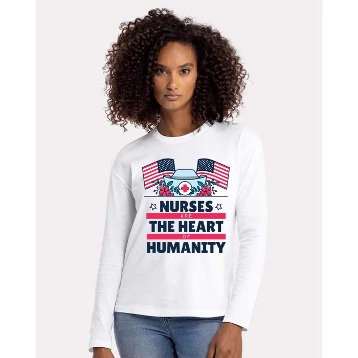 National Nurses Day May 6 Nurses Are The Heart Of Huity Cool Gift Womens Cotton Relaxed Long Sleeve T-Shirt