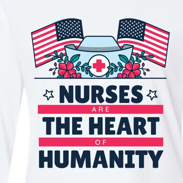 National Nurses Day May 6 Nurses Are The Heart Of Huity Cool Gift Womens Cotton Relaxed Long Sleeve T-Shirt