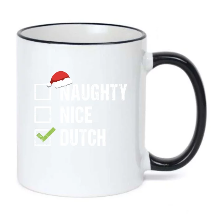 Naughty Nice Dutch Netherlands Santa Christmas Gift Great Gift Black Color Changing Mug