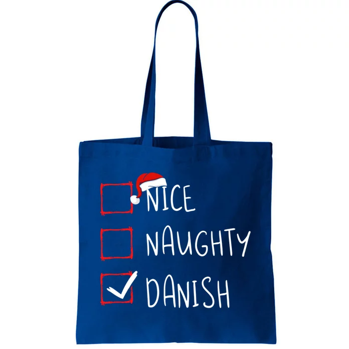 Nice Naughty Danish Christmas Denmark Heritage Roots Gift Tote Bag