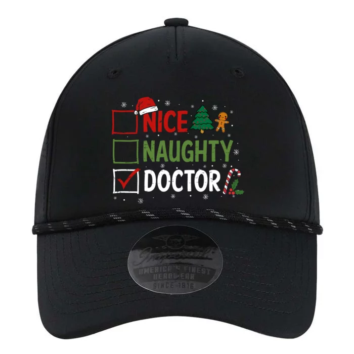 Nice Naughty Doctor Christmas Funny Xmas Santa Hat Gift Performance The Dyno Cap