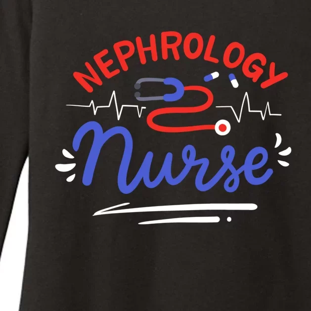 Nephrology Nurse Dialysis Nurse Gift Womens CVC Long Sleeve Shirt