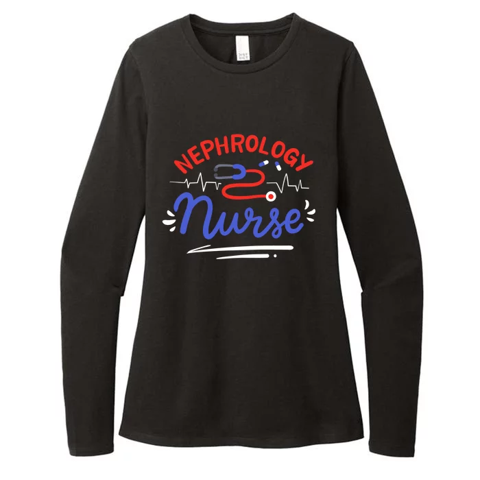 Nephrology Nurse Dialysis Nurse Gift Womens CVC Long Sleeve Shirt