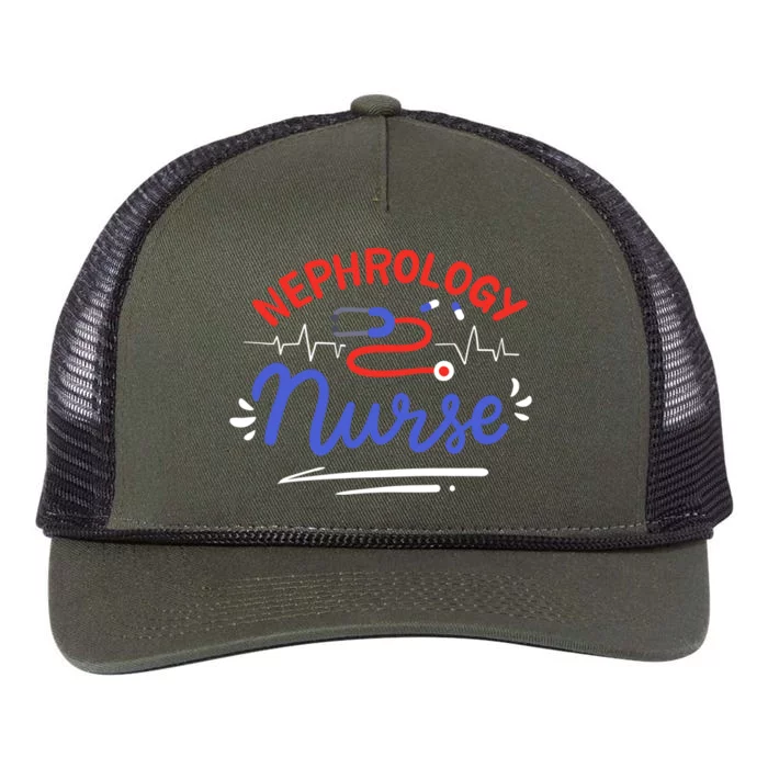 Nephrology Nurse Dialysis Nurse Gift Retro Rope Trucker Hat Cap