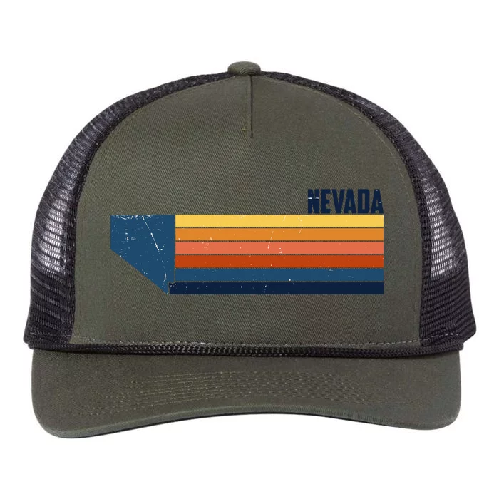 Retro Vintage Nevada Retro Rope Trucker Hat Cap