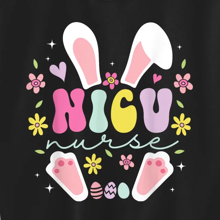 Nicu Nurse Easter Bunny Nicu Nursing Easter Day Kids Sweatshirt