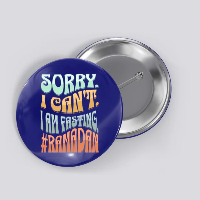 No Not Even Water Fasting Kareem Muslim Ramadan Eid Alfitr Gift Button