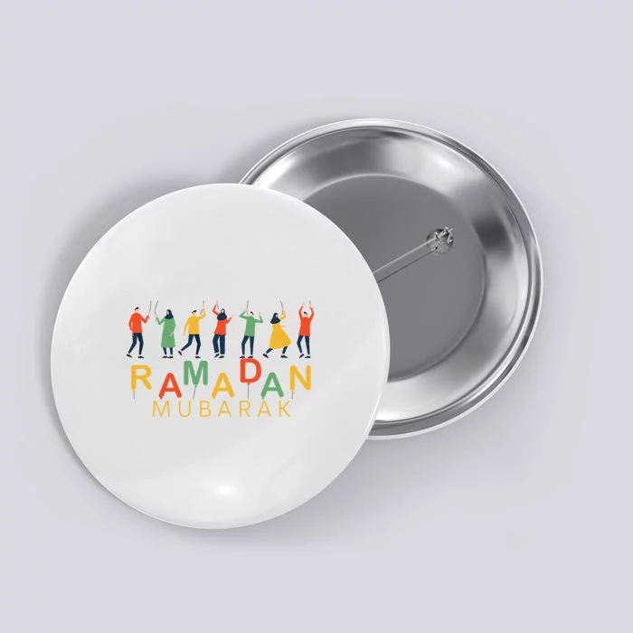 No Not Even Water Gift For Ramadan Mubarak Button