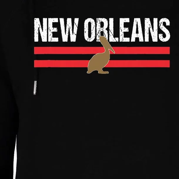 NewOrleansNativePelicanLocalStandardNewOrleansPro Womens Funnel Neck Pullover Hood