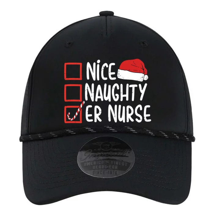 Naughty Nice Er Nurse Christmas Pajamas Funny Santa Hat Gift Performance The Dyno Cap