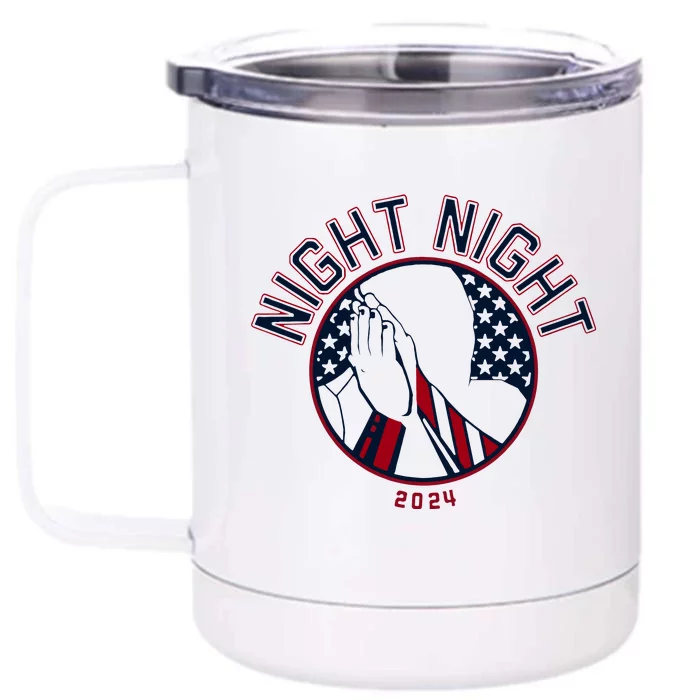 Night Night France Usa 2024 Front & Back 12oz Stainless Steel Tumbler Cup