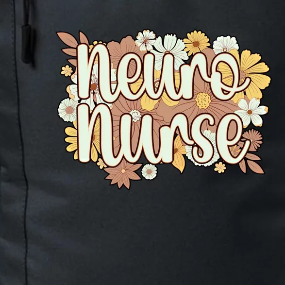 Neuro Nurse Flowers Neurology Nursing Cool Gift Daily Commute Backpack