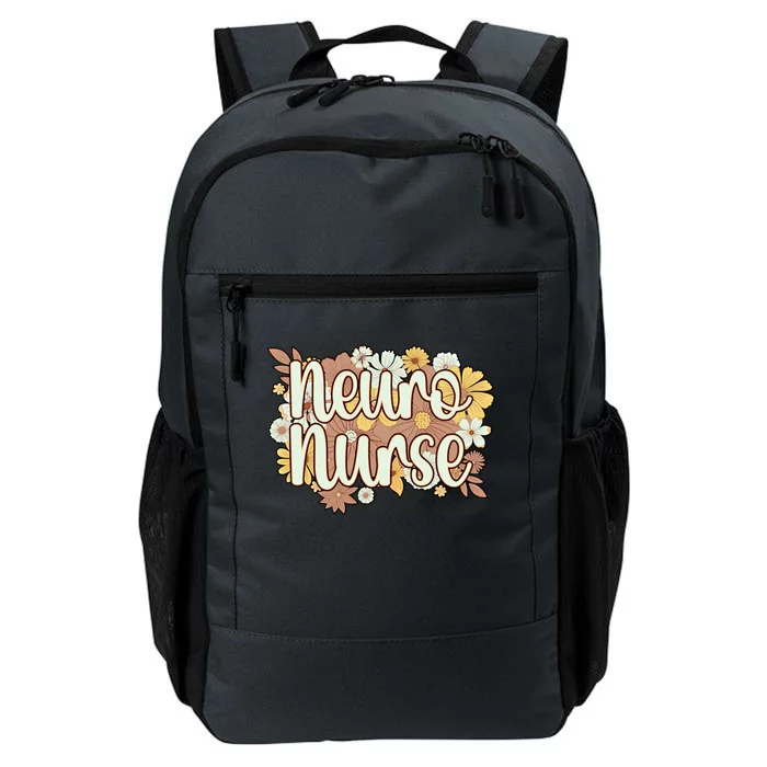 Neuro Nurse Flowers Neurology Nursing Cool Gift Daily Commute Backpack