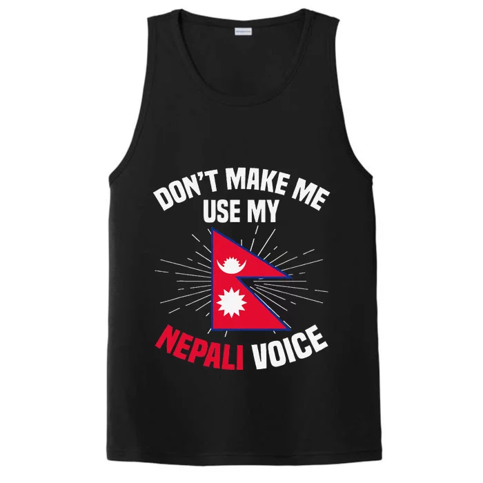 Nepal Nepali Flag Performance Tank