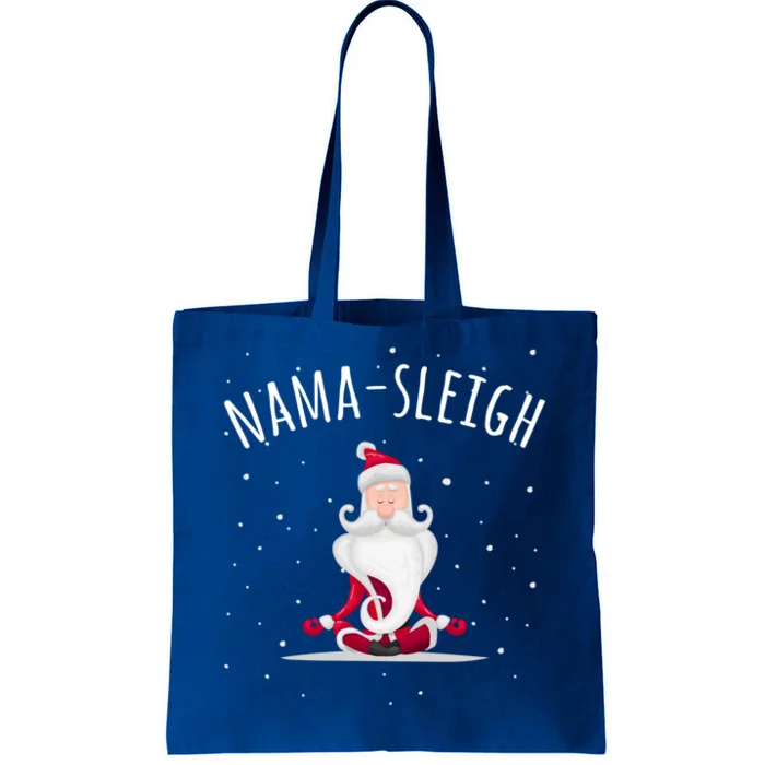 Namasleigh Namasleigh Funny Santa Yoga Christmas Lotus Pose Meaningful Gift Tote Bag