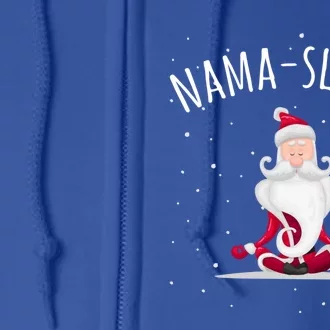 Namasleigh Namasleigh Funny Santa Yoga Christmas Lotus Pose Meaningful Gift Full Zip Hoodie