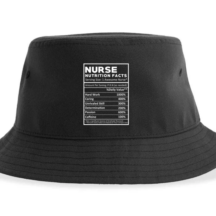 Nurse Nutrition Facts Sustainable Bucket Hat