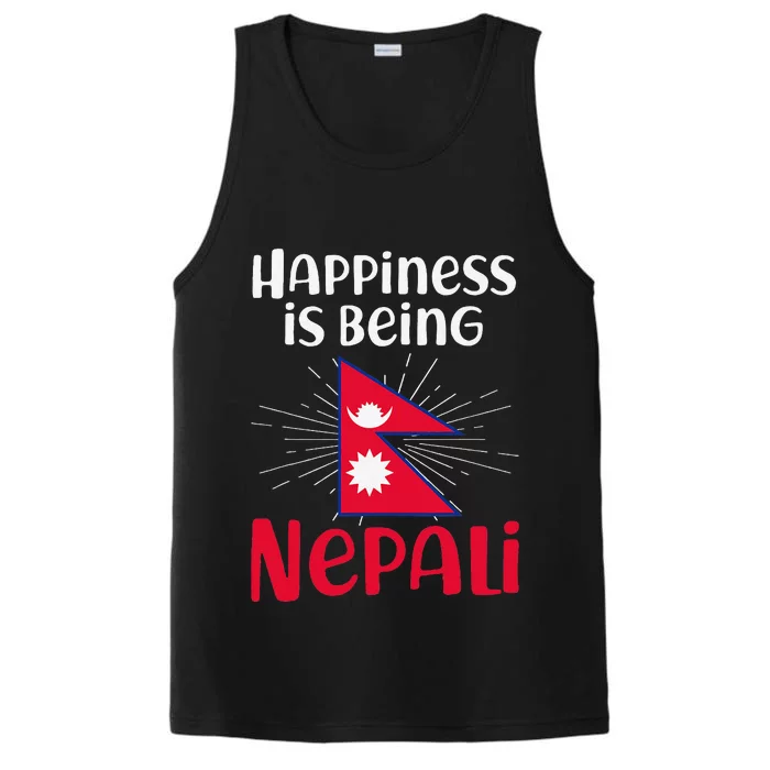 Nepal Nepali Flag Performance Tank