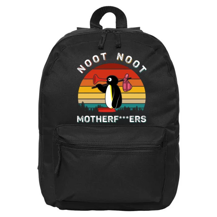 Noot Noot Funny Meme 16 in Basic Backpack