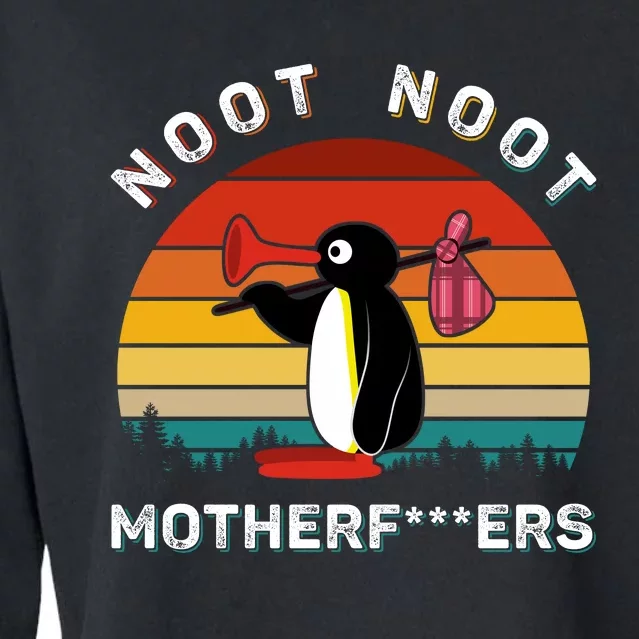 Noot Noot Funny Meme Cropped Pullover Crew