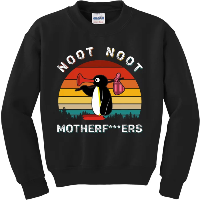 Noot Noot Funny Meme Kids Sweatshirt