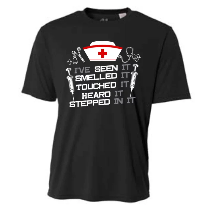 Nurse Nursing Fun Joke Gift Design Idea For Nurses Gift Cooling Performance Crew T-Shirt