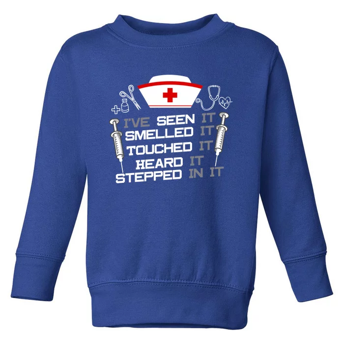 Nurse Nursing Fun Joke Gift Design Idea For Nurses Gift Toddler Sweatshirt