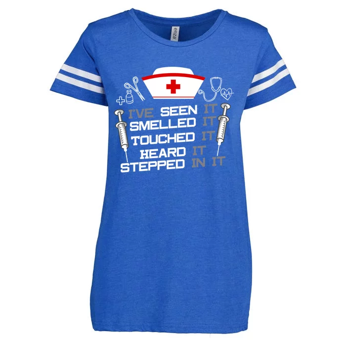 Nurse Nursing Fun Joke Gift Design Idea For Nurses Gift Enza Ladies Jersey Football T-Shirt