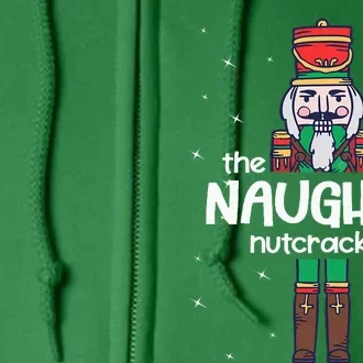 Naughty Nutcracker Family Matching Funny Pajama Full Zip Hoodie