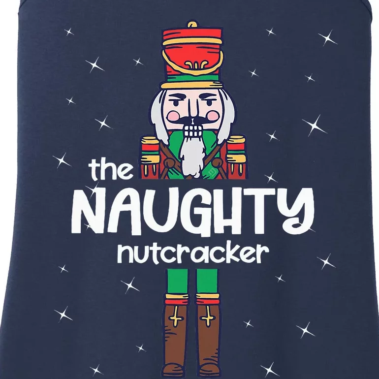 Naughty Nutcracker Family Matching Funny Pajama Ladies Essential Tank