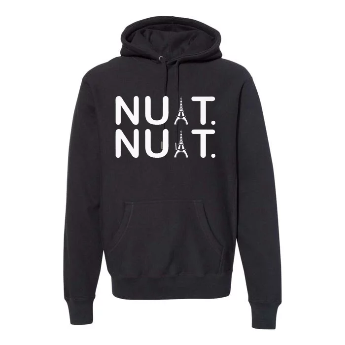 Nuit Nuit Funny Goodnight In French Premium Premium Hoodie