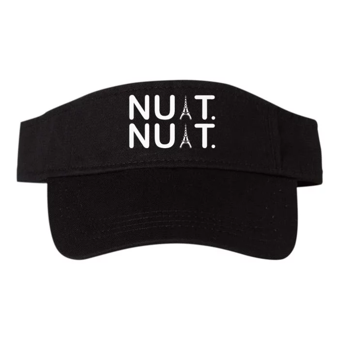 Nuit Nuit Funny Goodnight In French Premium Valucap Bio-Washed Visor