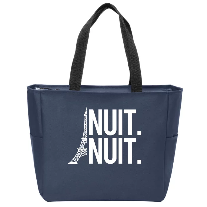 Nuit Nuit Funny Basketball Zip Tote Bag