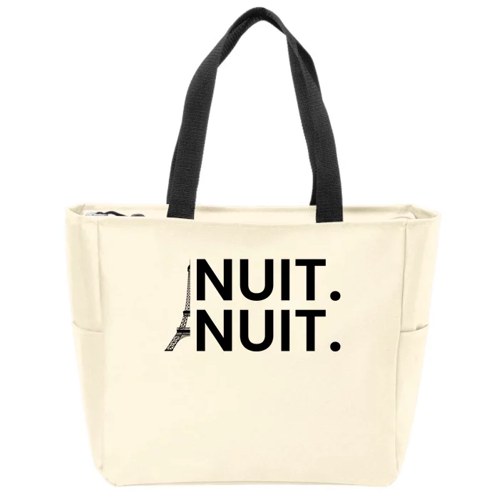 Nuit Nuit Funny Basketball Zip Tote Bag