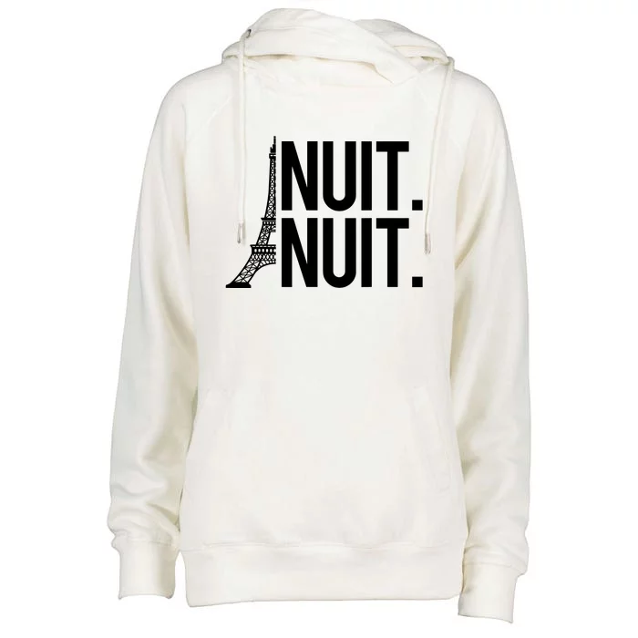 Nuit Nuit Funny Basketball Womens Funnel Neck Pullover Hood